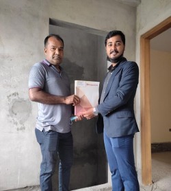 Signed an agreement for One unit passenger lift at DHAKA
